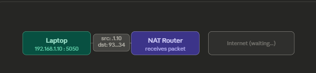 nat Device sends a request
